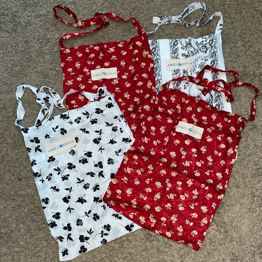 April Cornell 4 floral thin market/ library/travel/Vaca/diaper/lunch/gift bag